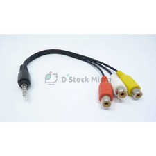 Câble adaptateur AV - Jack 3.5mm vers 3 RCA - FRANCE / TVA