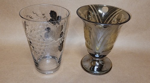 Vase verre ancien - verre,