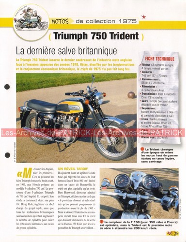 Triumph 750 trident 1975 - trident,