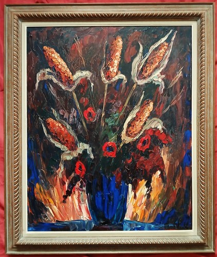 Magnifique grande huile - , par