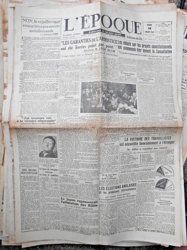 Journal ancien époque 28 - l'époque,