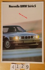 BMW SERIE 5 E34 520i 525i 530i 535i 524td Prospectus Fr 1988 6 pages