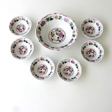 Ancien Service à salade fruits ou crème 1 Saladier et 6 soucoupes KAMLA GDR