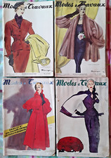 Modes &Travaux Poupée Françoise Modèles suite n°620-623 8-11/1952 Gruau Mourgue