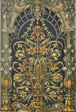 ANTON SEDER ART NOUVEAU ART DECO LITHOGRAPHIE ORIGINALE ORNEMENT