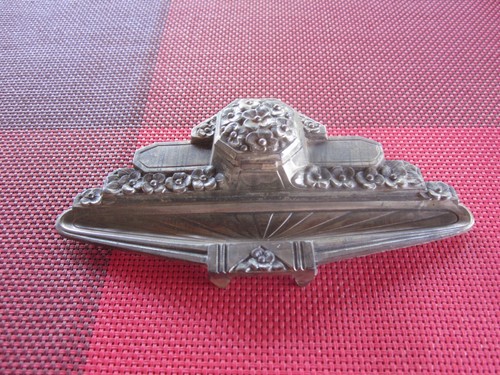 Porte plume encrier metal avec - encrier,