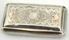 -TABATIERE BOITE A PRISER ANCIENNE en ARGENT poinçon MINERVE Collection vitrine