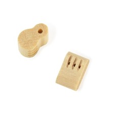 MANTUA 37130  poulie violon 3 mortaises 8mm  2pcs Modélisme bateau accastillage