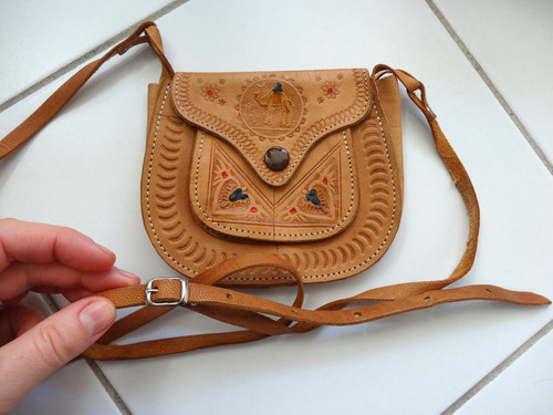Pochette sac cuir - pochette, marron