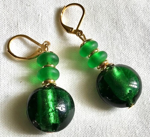 Boucles perles galets - perles,