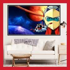 REPRO RARE AFFICHE GOLDORAK TOILE POSTER GRENDIZER FIGURINE MANGA ACTARUS BD DVD