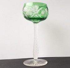Verre À Vin En Cristal Taillé À La Main Josephinenhütte Vers 1920 L636