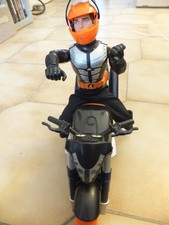 Moto à frictions   Action Man   Hasbro avec le motard Action Man