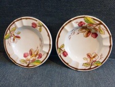 VILLEROY & BOCH 2 CENDRIERS COLLECTION PORTOBELLO DECOR FLORAL