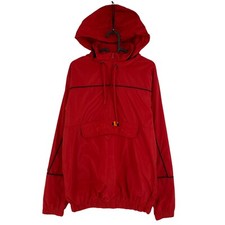 Veste Anorak À Capuche Rouge