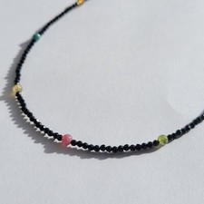 collier argent 925 pierre