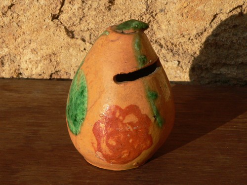 Tirelire poterie terre cuite - poterie,