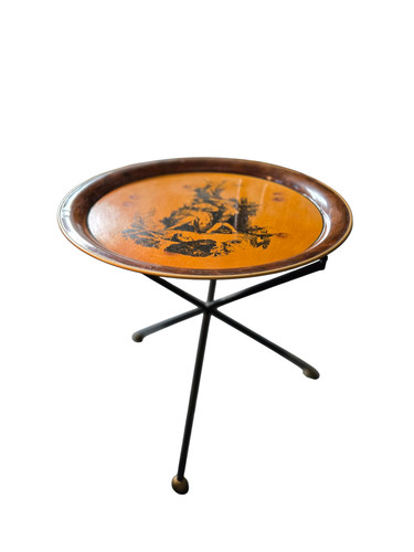 1960 italian tole gueridon - 1960's,