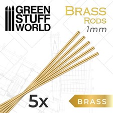 5x Tiges de Laiton 1mm - pour