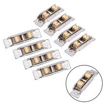 Jeu de rouleaux de porte coulissante en verre avec mat??riaux en acier inoxydabl