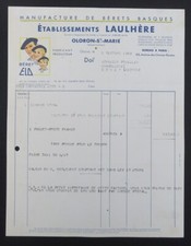 Facture 1949 OLORON STE MARIE