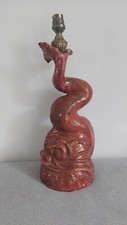Lampe faience dauphin - lampe,