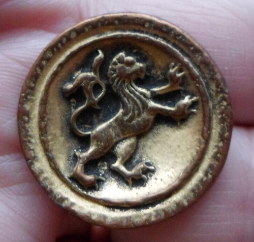 Ancien bouton lion 27mm - bouton, "
