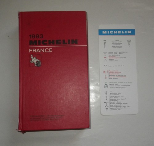 Guide michelin rouge 1993 - guide,