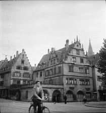 STRASBOURG c. 1950 - Vue de la Ville Evêché Bas-Rhin - Négatif 6x6 - GE 171