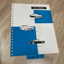 Simca Vedette Chambord Marly prospectus catalogue automobile