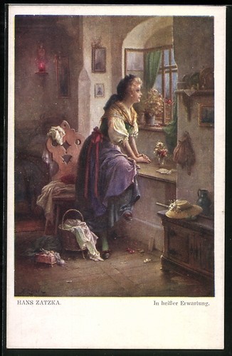 Carte postale artiste hans - carte, d'artiste
