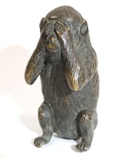 Singe En Bronze Japon Ca. 1900