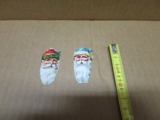 PERE NOEL PORTRAIT 2  chromos découpis gaufrés