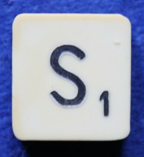 Lettre pour jeu - s, scrabble