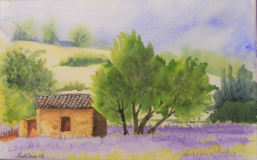 Peinture aquarelle paysage - aquarelle,