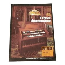 Livre L'orgue Electronique Méthode Vol 1 Hohner Greiner Dutreuil 1977