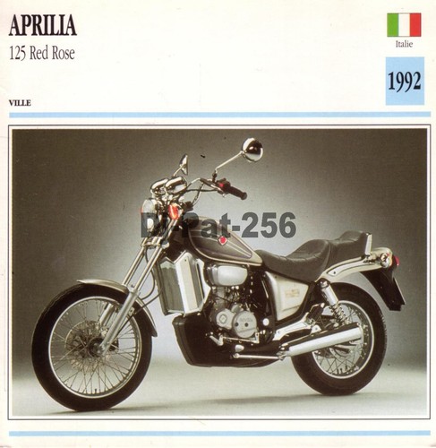 Fiche moto aprilia 125 - aprilia, red
