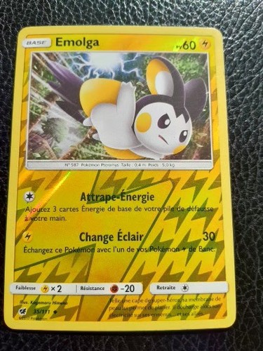 Carte pokémon emolga 111 - carte,