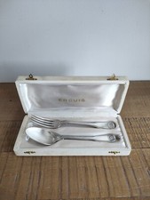Coffret De Couvert Argenterie Ercuis Cuillère et Fourchette Métal Argenté - Yves