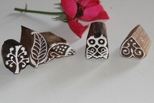 Lot de 5 Tampons batik bois