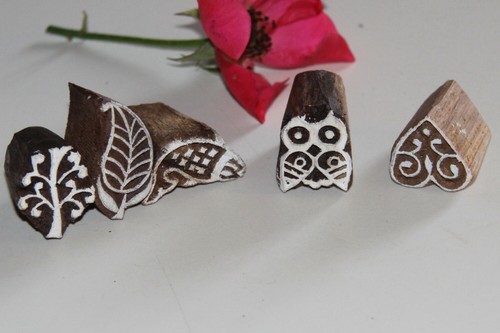 Lot tampons batik bois - de,