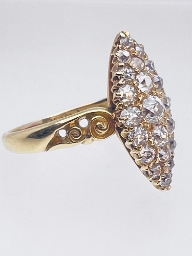 Bague antique marquise diamant - bague,