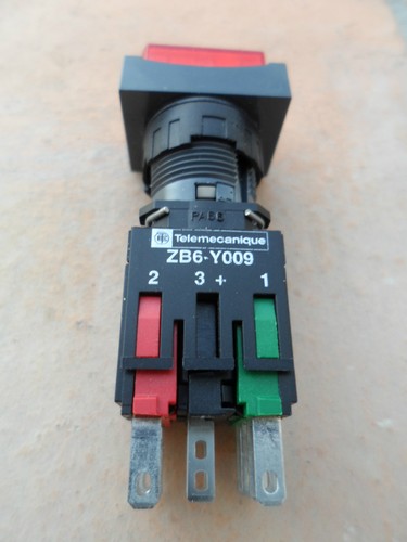 Bouton poussoir lumineux rouge - bouton,