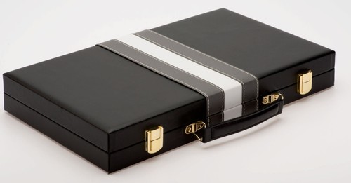 Backgammon simili cuir jeu - -,