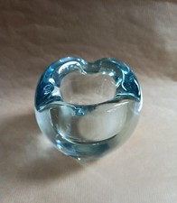 Daum Nancy Croix Lorraine Cendrier En Cristal, Signé. Art Déco. 