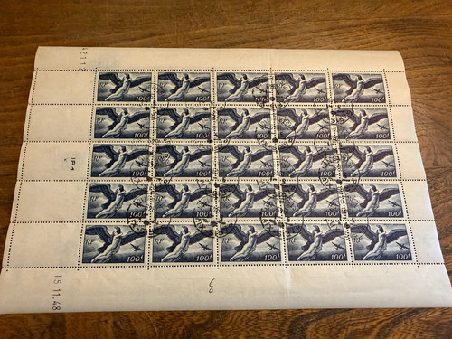 Poste aérienne 18 feuille - poste, n°