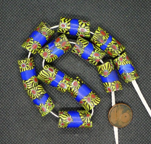Perles millefiori verre murano - perles,