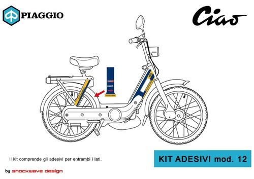 Graphiques adhésif piaggio - graphiques,