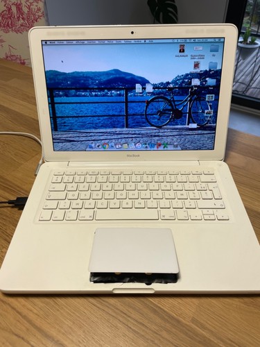 Macbook blanc 2009 apple - blanc,