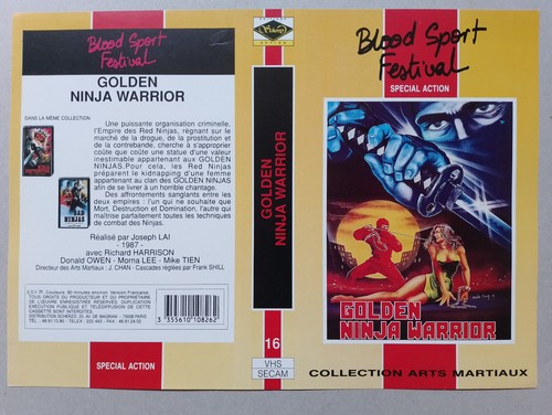 Jaquette vhs golden - -, ninja